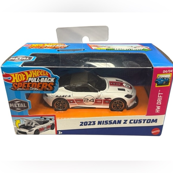Mattel Other - HOT WHEELS Pull-Back Speeders 2023 Nissan Z Custom 1:43 Diecast Car HW DRIFT